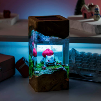 Bulbasaur Pokemon Resin Diorama Lamp