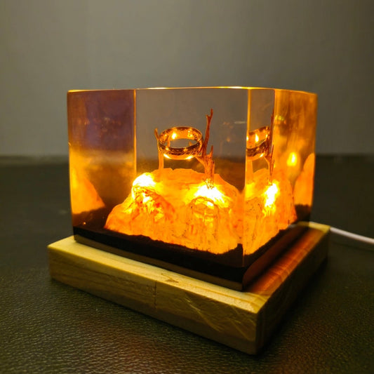 Ring Of Dark Lord Resin Lamp