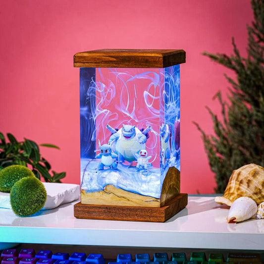 Blastoise Pokemon Epoxy Lamp