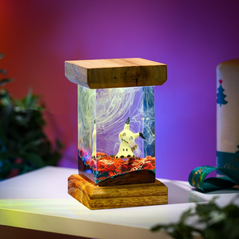 Mimikyu Pokemon Epoxy Lamp