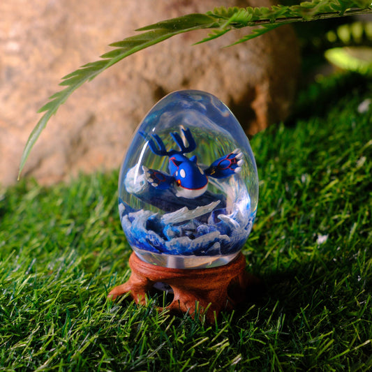 Kyogre Pokemon Resin Lamp Egg