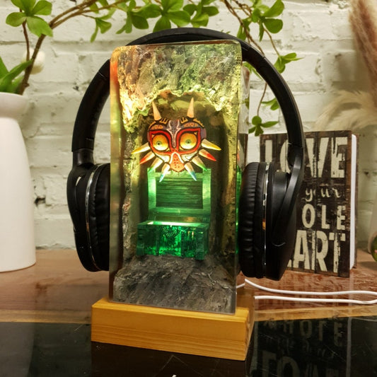 Majora Mask Resin Lamp