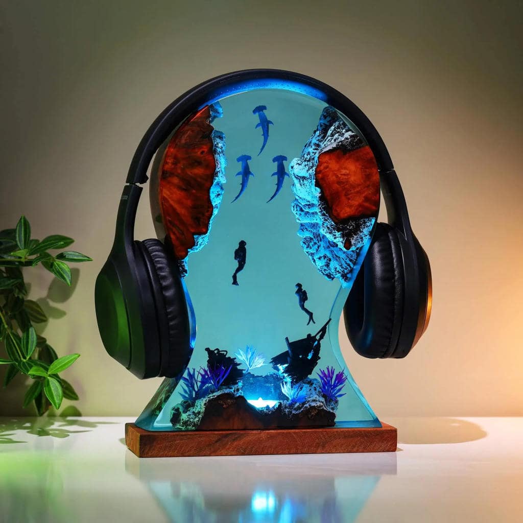 Hammerhead Shark night light & Headphone Stand