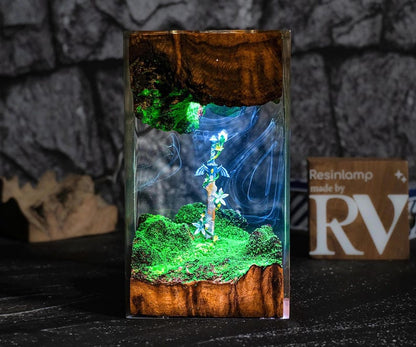 Master Sword With Silent Princess Flower Epoxy Lamp