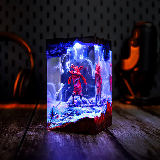 Halloween Foxy Fnaf Epoxy Lamp