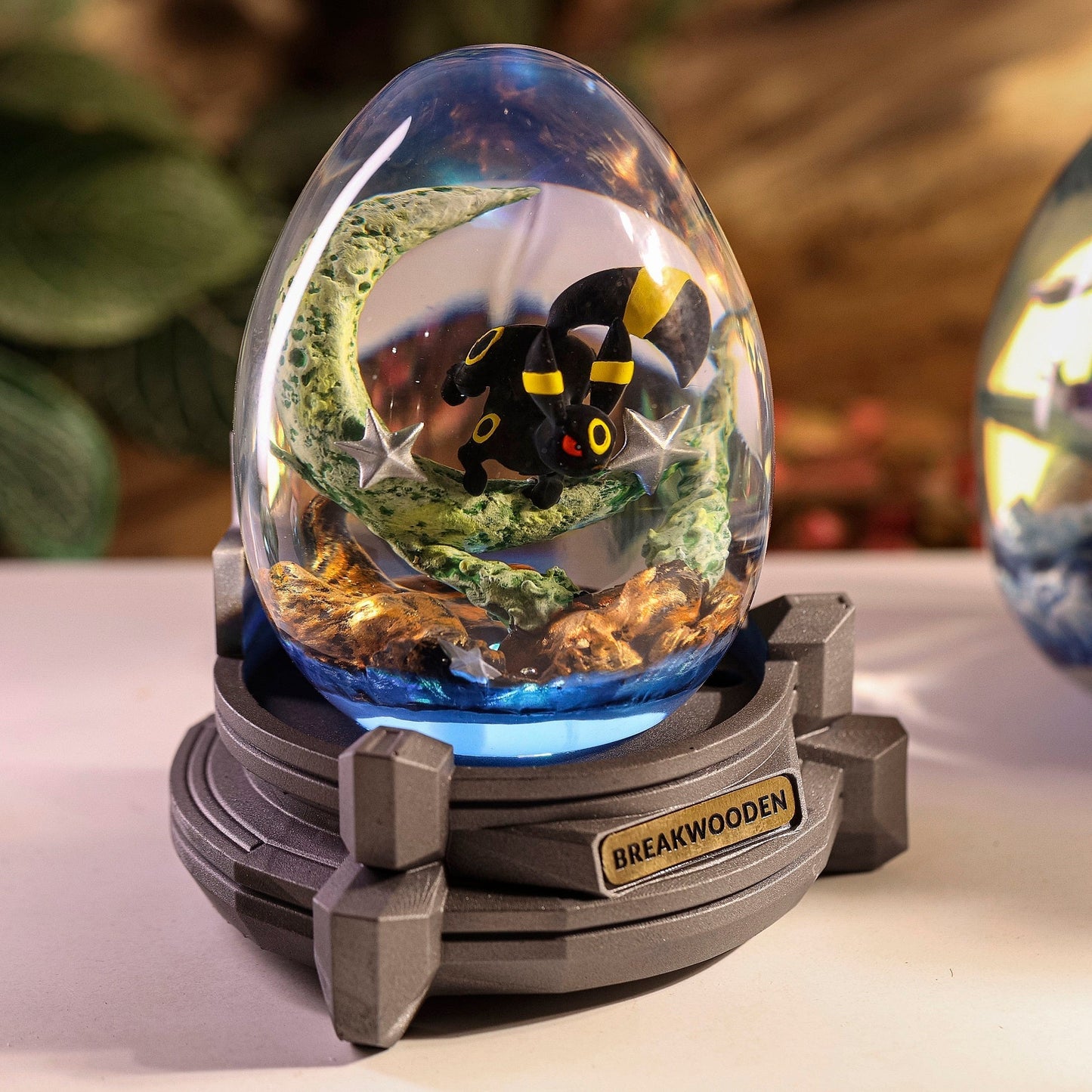 Black Umbreon Resin Lamp Egg