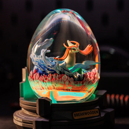 Milotic Pokemon Resin Lamp Egg