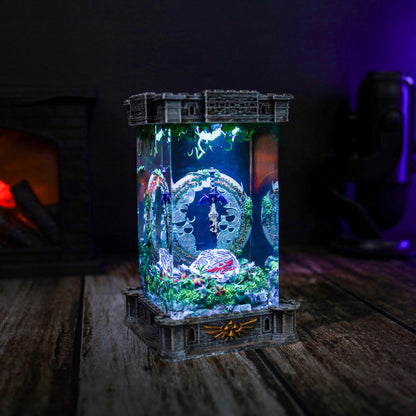 Zelda Shield And Master Sword Diorama Lamp