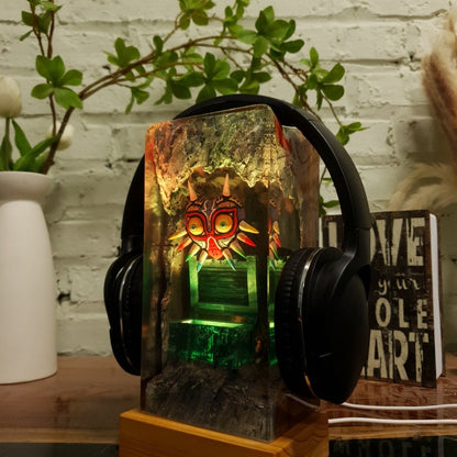 Majora Mask Resin Lamp