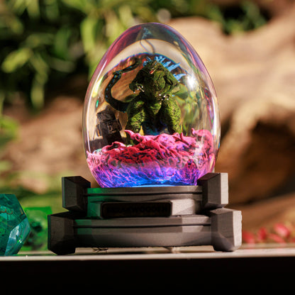 Gozilla Monster Resin Lamp Egg