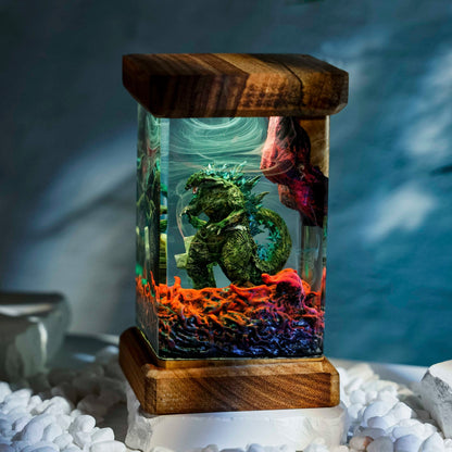 Godzilla Diorama Resin Lamp