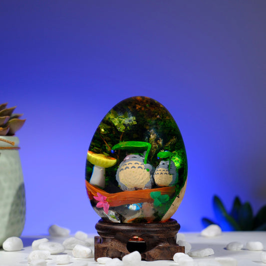 Childhood Anime Resin Lamp Egg