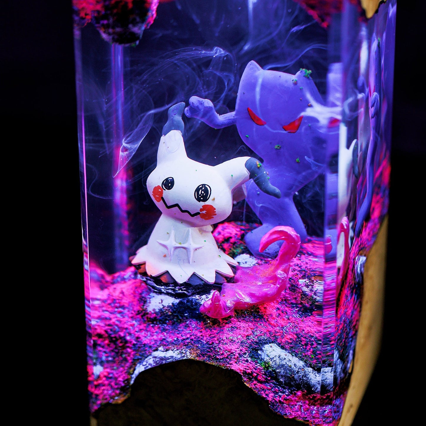 Mysterious Mimikyu Pokemon Resin Diorama Lamp