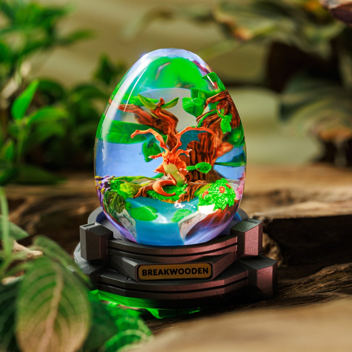 Charizard Pokemon Resin Lamp Egg