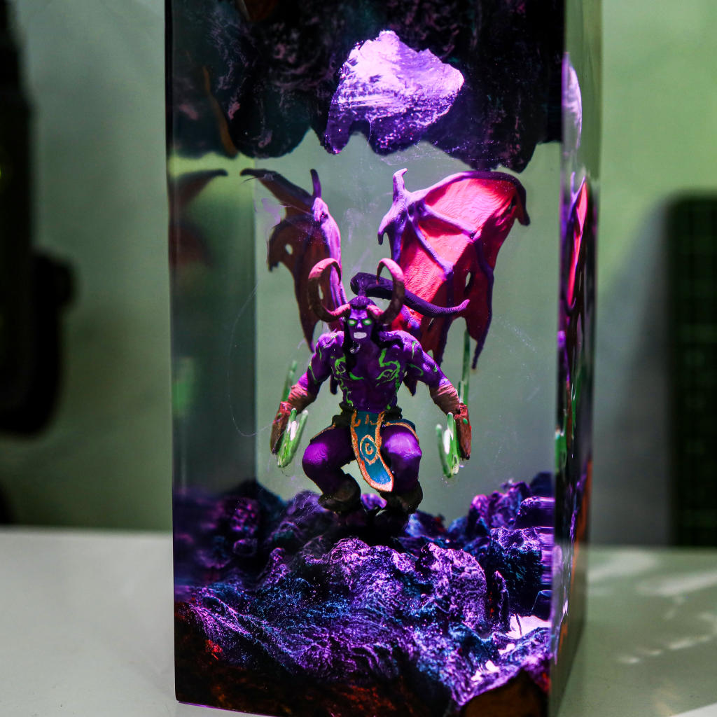 Illidan Stormrage Warcraft Night Light