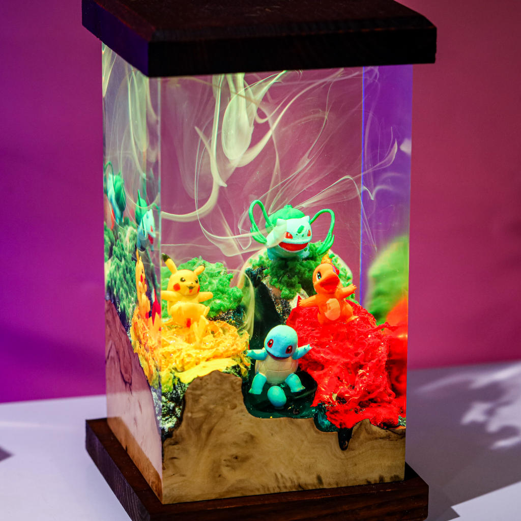 Pokemon Starter Resin Lamp