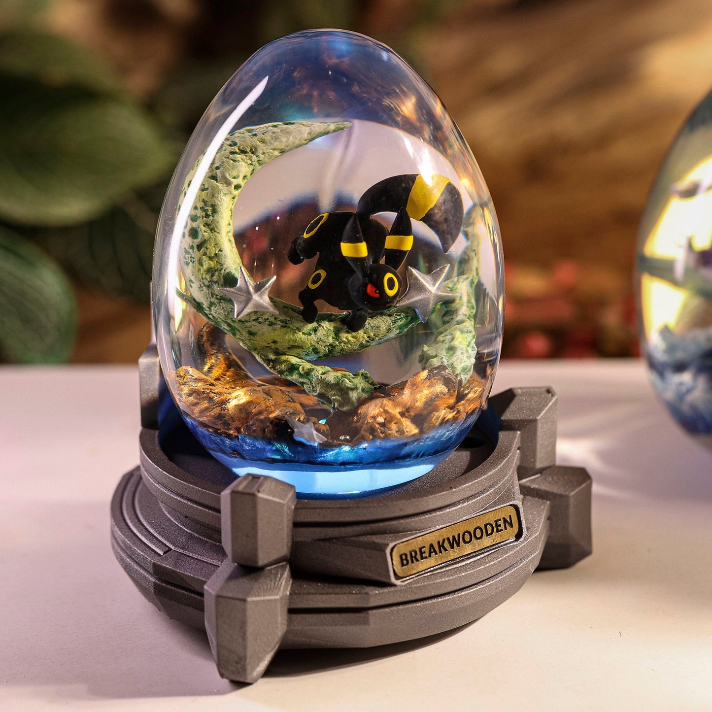 Black Umbreon Resin Lamp Egg