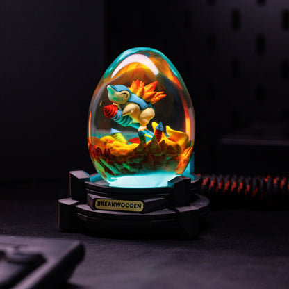 Hinoarashi Pokemon Resin Lamp Egg