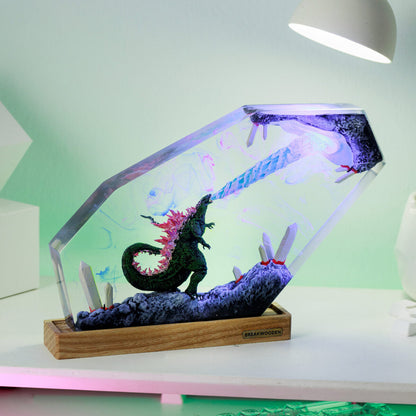 Godzilla Resin Lamp