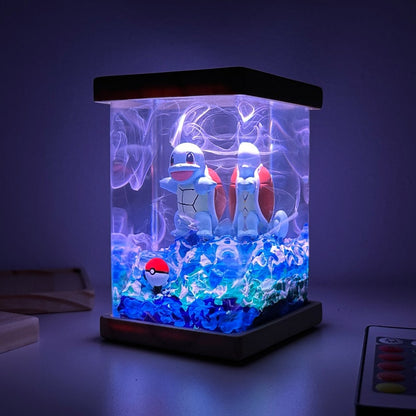 Squirtle Pokemon Resin Epoxy Lamp, Night Light