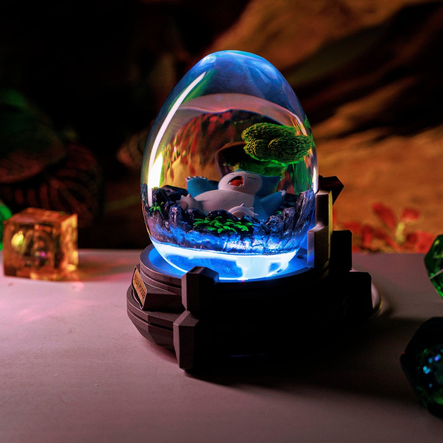 Lazy Snolax Resin Lamp Egg