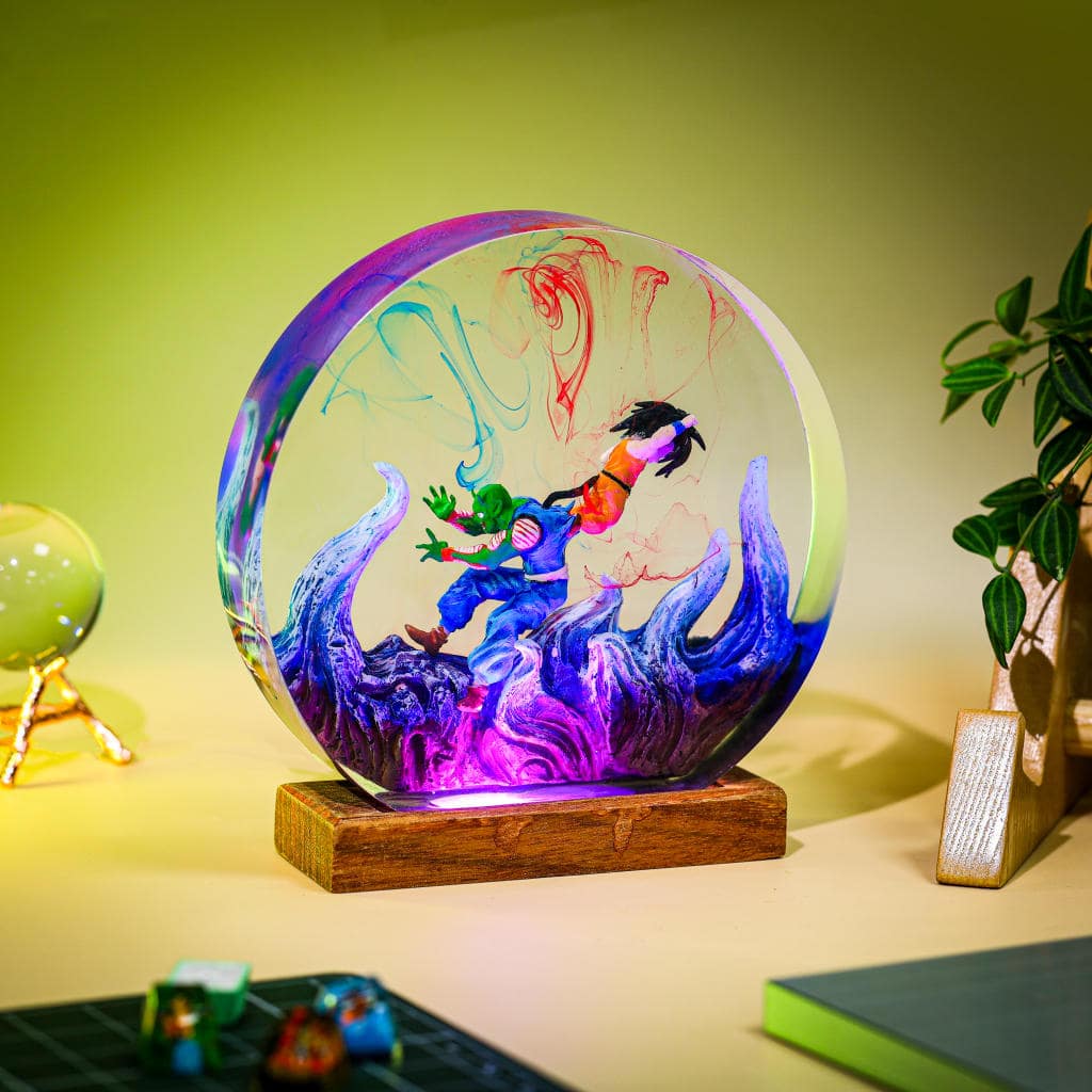 Goku and Piccolo from Dragon Ball Epoxy Lamp