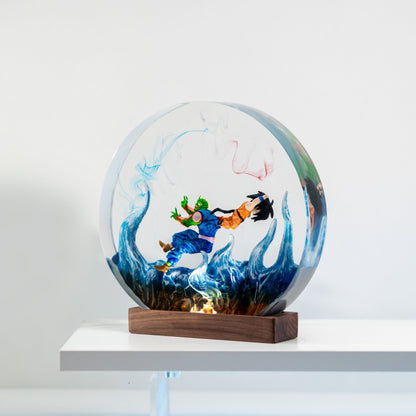 Goku x Picolo Anime Resin Lamp