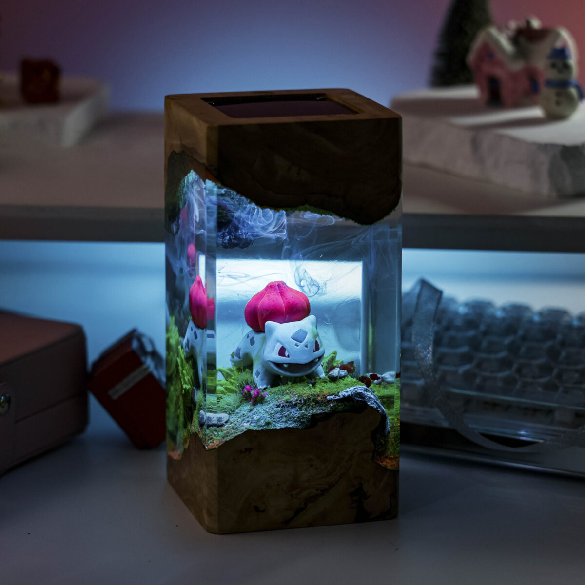 Bulbasaur Pokemon Resin Diorama Lamp