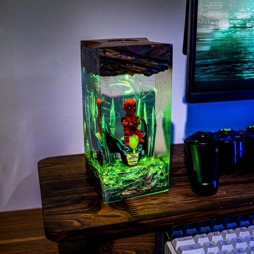 Deadpool Epoxy Lamp