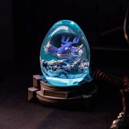 Kyogre Pokemon Resin Lamp Egg