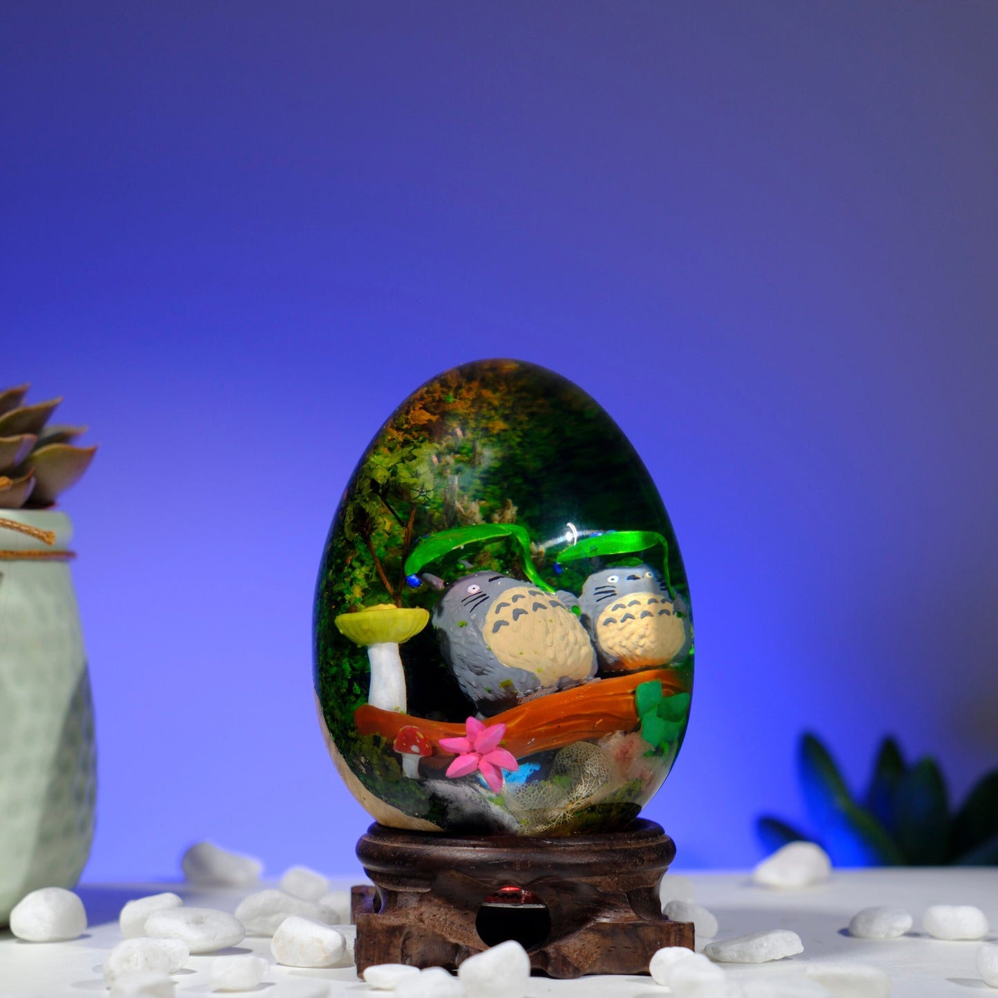 Childhood Anime Resin Lamp Egg