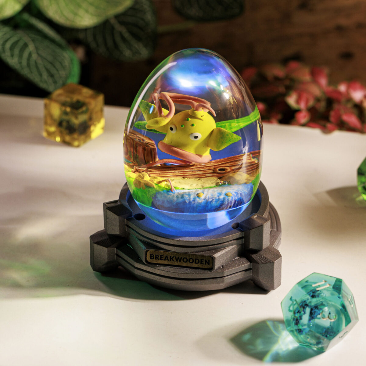 Weepinbell Resin Lamp Egg