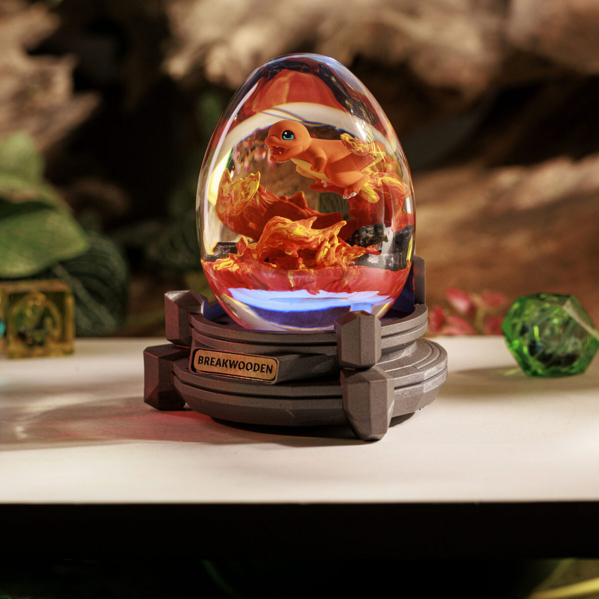 Fire Charmander Resin Lamp Egg