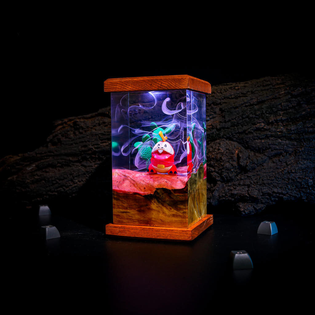 Fuecoco Pokémon Resin Lamp