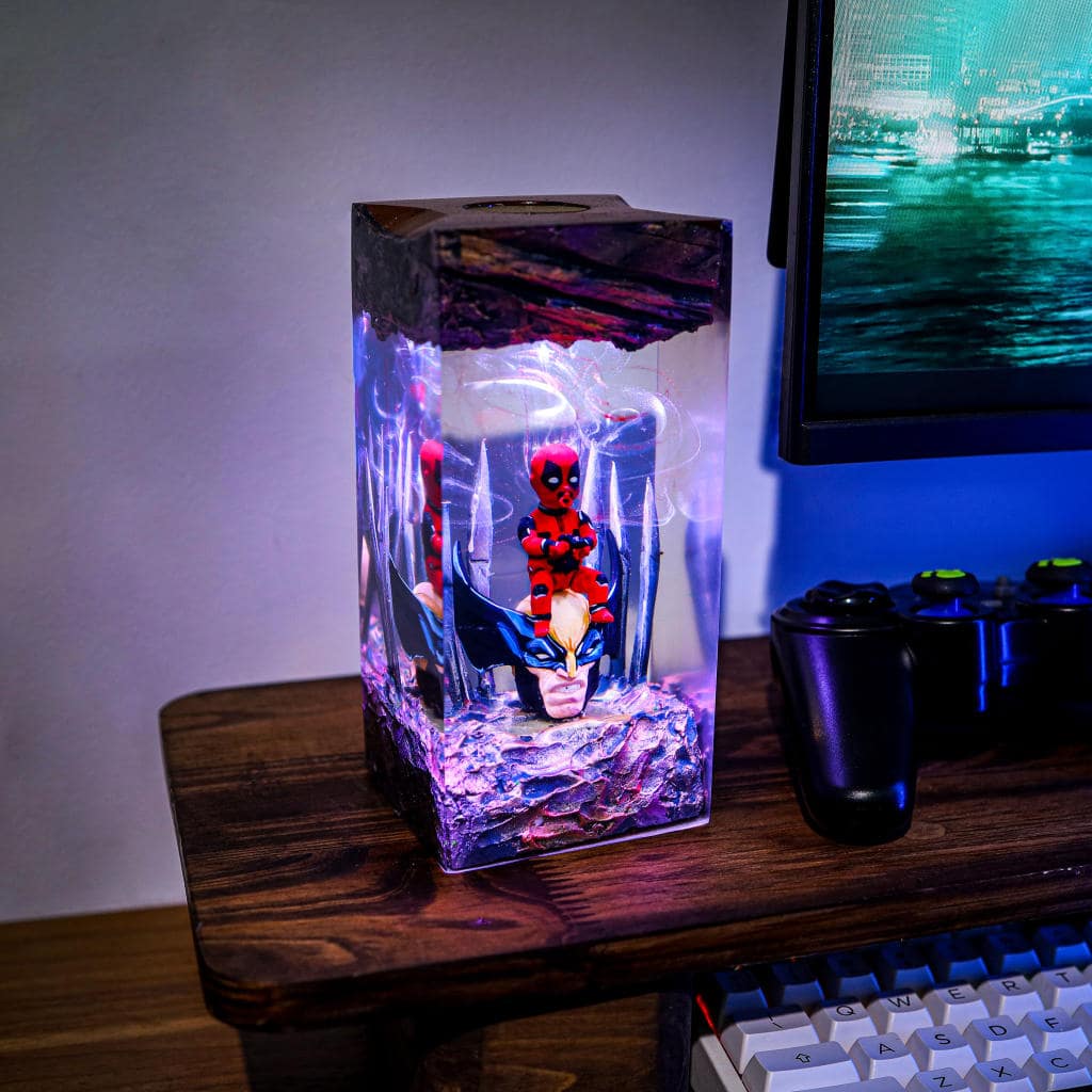 Deadpool Epoxy Lamp