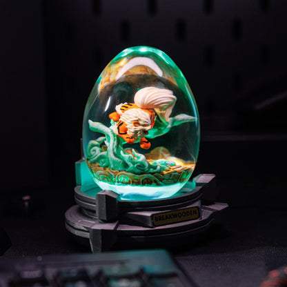 Loyal Arcanine Pokemon Resin Lamp Egg