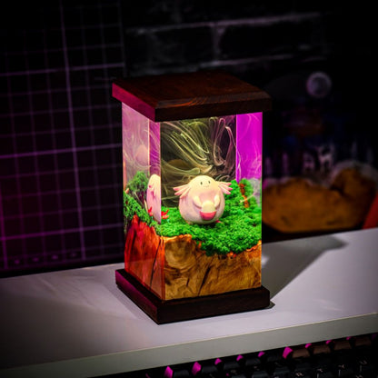 Chansey Pokemon Epoxy Resin Lamp