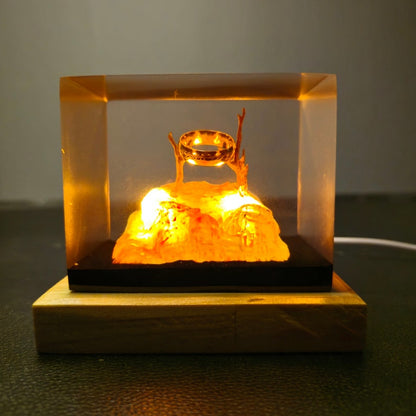 Ring Of Dark Lord Resin Lamp