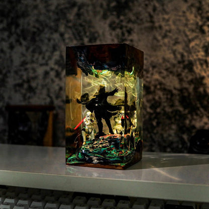 Darth Vader Diorama Resin Epoxy Lamp