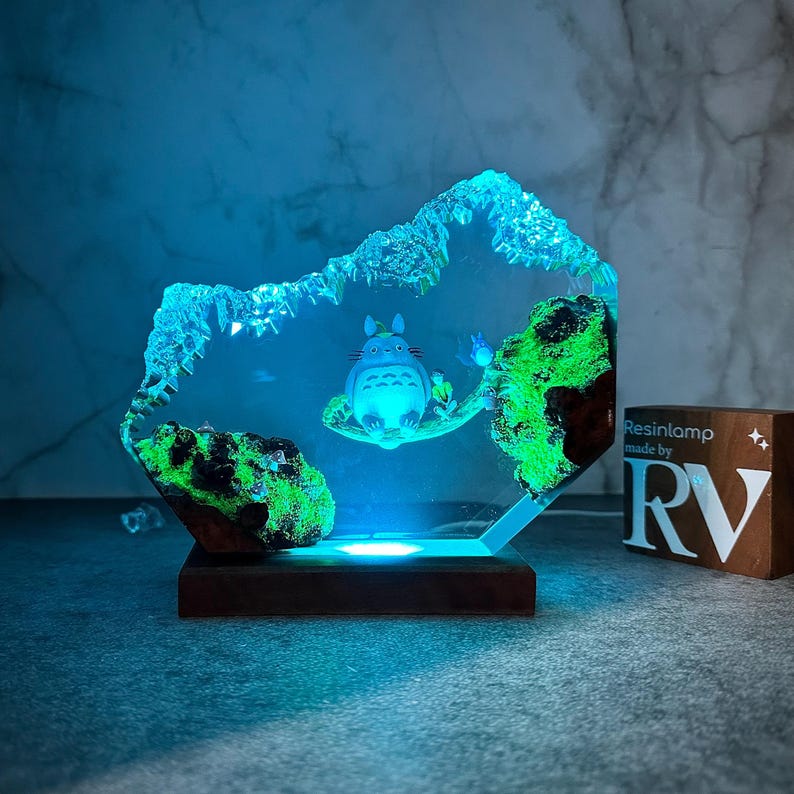 Chibi Totoro Resin Lamp