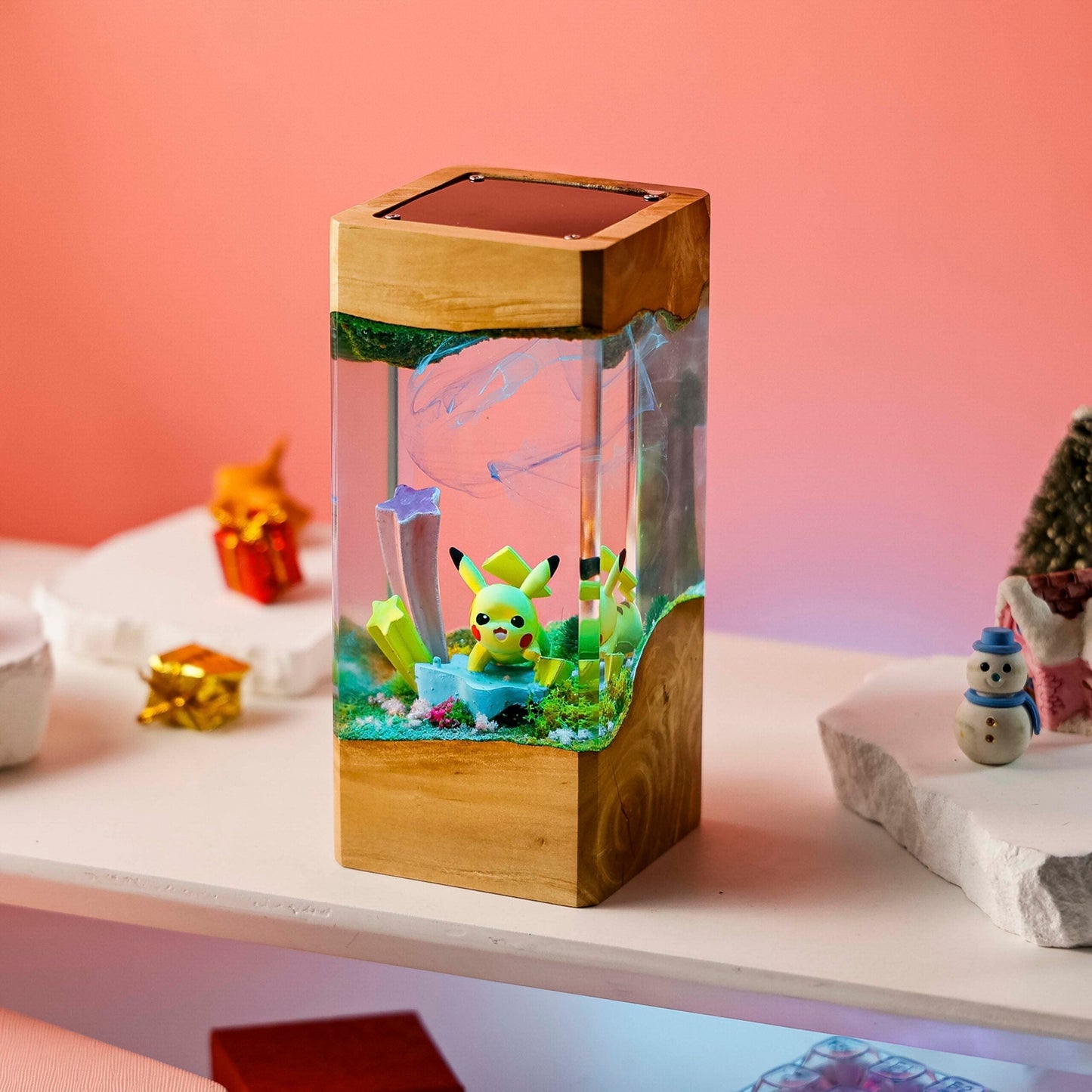 Pikachu Pokemon Resin Diorama Lamp