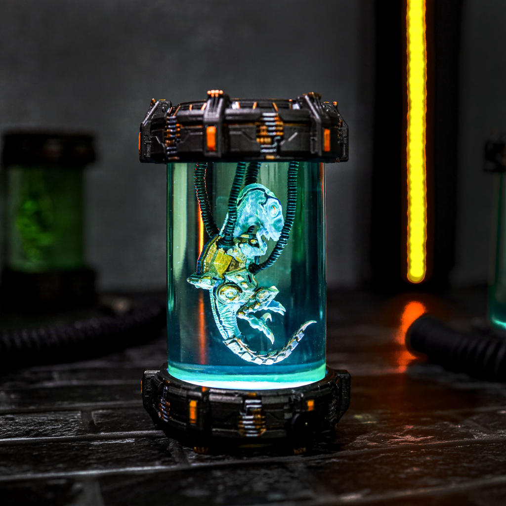 Raptor Dinosaur Resin Lamp