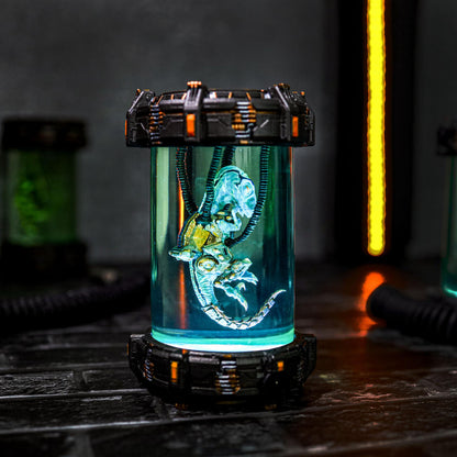 Raptor Dinosaur Resin Lamp