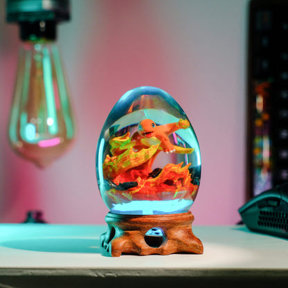 Fire Charmander Resin Lamp Egg