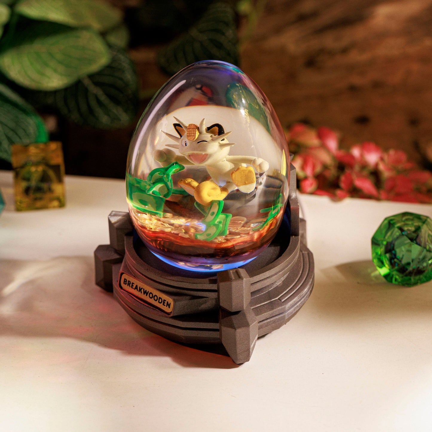 Marvelous Meowth Resin Lamp Egg