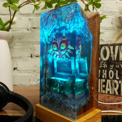 Majora Mask Resin Lamp