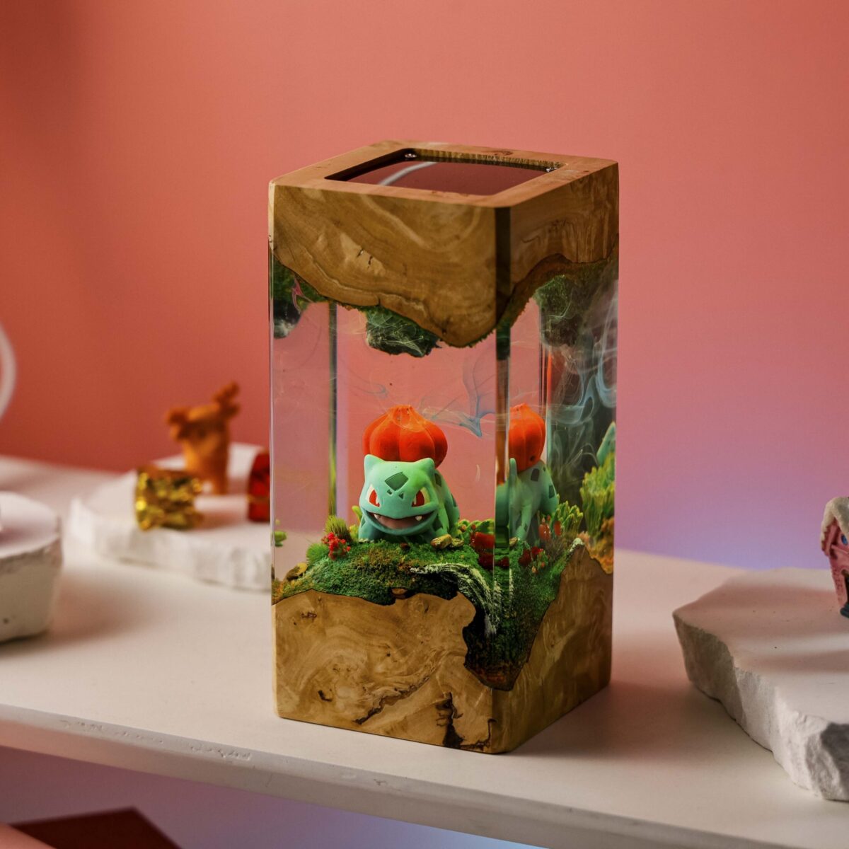 Bulbasaur Pokemon Resin Diorama Lamp