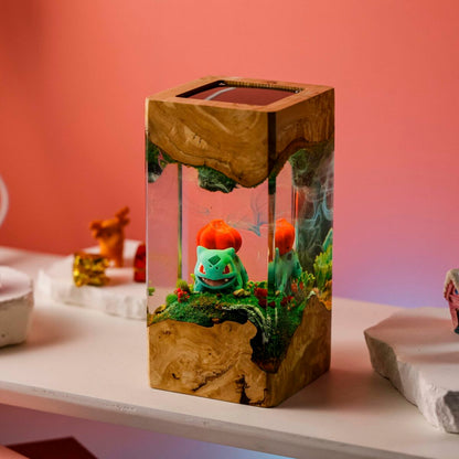 Bulbasaur Pokemon Resin Diorama Lamp