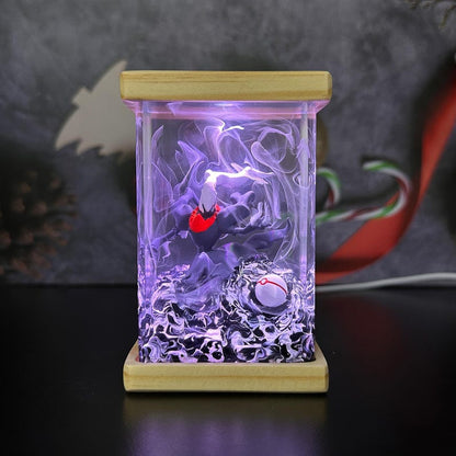 Darkrai Pokemon Resin Epoxy Lamp, Night Light