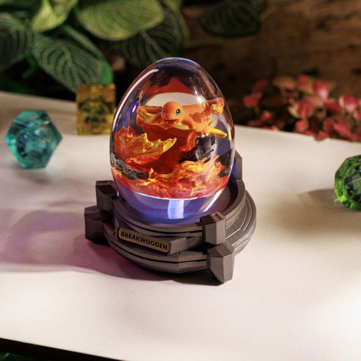 Fire Charmander Resin Lamp Egg